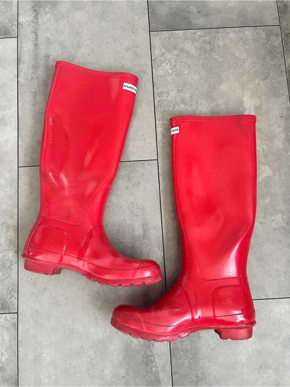 HUNTER Original Tall Gloss Rain Boots 8